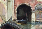 John Singer Sargent  - Peintures - Canal de Venise