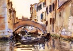 John Singer Sargent  - Peintures - Canal de Venise
