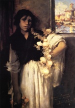 John Singer Sargent  - paintings - Venetian Onion Seller