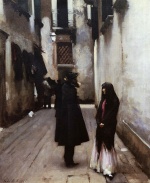 John Singer Sargent  - Bilder Gemälde - Venetian Street