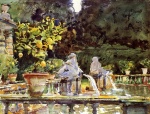 John Singer Sargent  - paintings - Villa de Marilia a Fountain