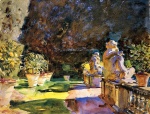 John Singer Sargent  - Peintures - Villa de Marlia Lucca