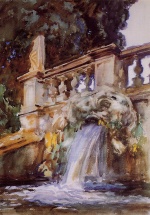 John Singer Sargent  - Peintures - Villa Torlonia Frascati