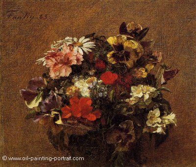 Bouquet of Flowers Pansies