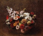 Henri Fantin Latour - paintings - Bouquet of Flowers 