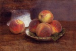 Henri Fantin Latour - Bilder Gemälde - Bowl of Peaches