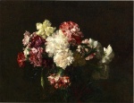 Henri Fantin Latour - paintings - Carnations