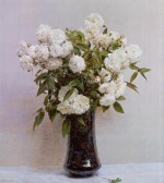 Henri Fantin Latour  - Peintures - Roses polyantha 