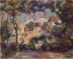 Pierre Auguste Renoir  - Peintures - Paysage avec vue sur le Sacré-Coeur