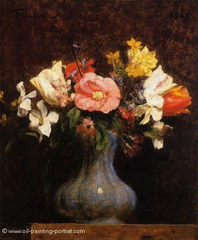 Flowers Camelias and Tulips