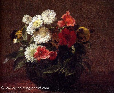 Flowers in a Clay Pot