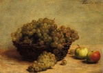 Henri Fantin Latour  - Peintures - Nature morte au raisin