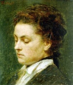 Henri Fantin Latour  - Peintures - Ritratto di donna giovane