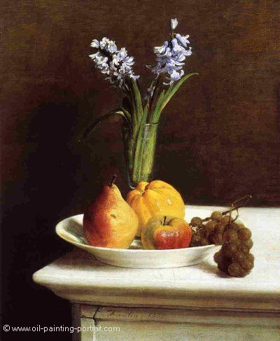 Still Life (Hyacinths and Fruit)