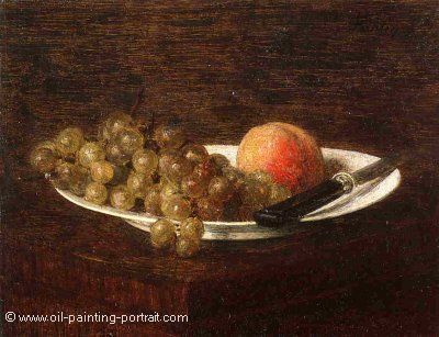 Still Life (Peaches and Grapes)