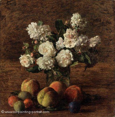 Still Life (Roses and Fruit)