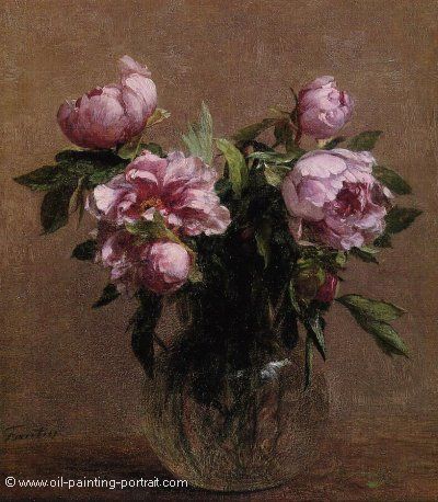 Vase of Peonies