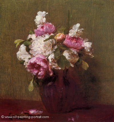 White Peonies and Roses Narcissus