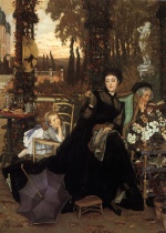 James Jacques Joseph Tissot - Peintures - Une veuve