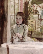 James Jacques Joseph Tissot - Peintures -  Femme dans un intérieur élégant