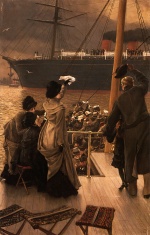 James Jacques Joseph Tissot - paintings - Goodby on the Mersey
