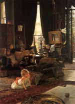 James Jacques Joseph Tissot - paintings - Hide and Seek