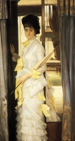 James Jacques Joseph Tissot  - Peintures - Portrait de Miss Lloyd