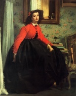 James Jacques Joseph Tissot  - Peintures - Portrait de Mlle