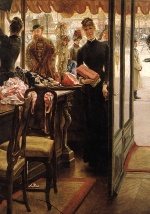 James Jacques Joseph Tissot  - Bilder Gemälde - The Shop Girl