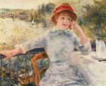 Pierre Auguste Renoir  - Peintures - Portrait d´Alphonsine Fournaise 