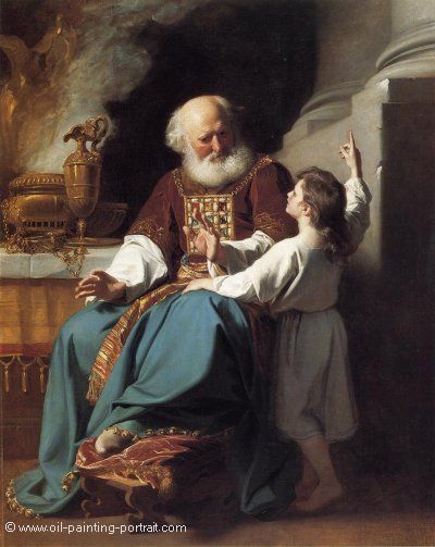 Samuel reading to Eli the Judgements of God upon Elis House