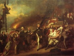 John Singleton Copley  - Bilder Gemälde - The Victory of Lord Ducan (Surrender of the Dutch Admiral DeWinter to Admiral Duncan