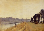 Jean Baptiste Camille Corot - Peintures - Bord d'une rivière