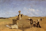 Jean Baptiste Camille Corot - Bilder Gemälde - Breton Women at the Fountain