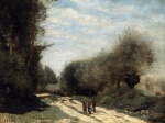 Jean Baptiste Camille Corot - Peintures - Route dans la campagne