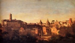 Jean Baptiste Camille Corot - Peintures - Le forum vu des jardins Farnèse 