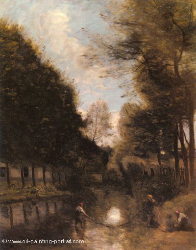 Gisors Riviere Bordee d Arbres