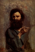 Jean Baptiste Camille Corot  - paintings - Head of Bearded Man