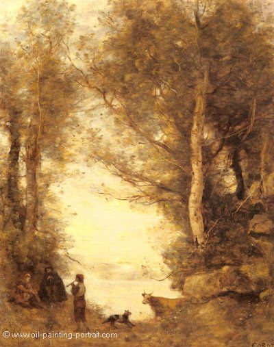 Je Joueur De Flute Du Lac D Albano