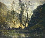Jean Baptiste Camille Corot  - Peintures - Les contrebandiers