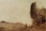 Jean Baptiste Camille Corot  - Peintures - Matin au bord de l´eau