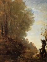 Jean Baptiste Camille Corot  - Peintures - L´île heureuse