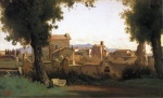Jean Baptiste Camille Corot  - Peintures - Vue des jardins Farnèse