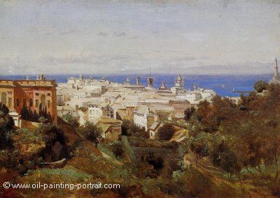 View of Genoa from the Promenade of Acqua Sola