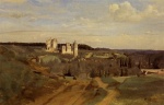 Jean Baptiste Camille Corot  - paintings - View of Pierrefonds
