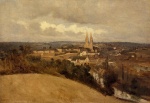 Jean Baptiste Camille Corot  - paintings - View of Saint Lo