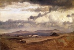 Jean Baptiste Camille Corot  - Bilder Gemälde - View of the Roman Campagna