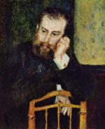 Pierre Auguste Renoir  - Peintures - Portrait du peintre Alfred Sisley