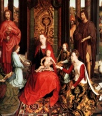 Hans Memling - Bilder Gemälde - Marriage of St. Catherine