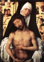 Hans Memling - paintings - The Virgin Showing the Man of Sorrows